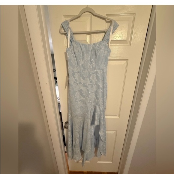 AZAZIE SASKIA POWDER BLUE MAXI DRESS - Picture 2 of 4